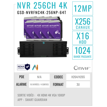 GSD-NVRFNC4K-256NP-64T