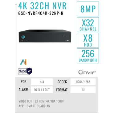 GSD-NVRFNC4K-32NP-N